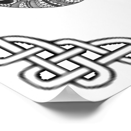 大人のカラーリングポスタ誇りを持ったー「象アート」 ポスター (角)