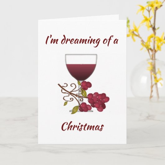 ***大人のクリスマスを夢見ている*** カード (黄色い花)