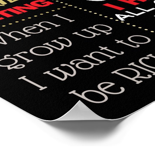 大人のケーキを砕く誕生日の黒板の看板30th ポスター (角)