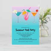 大人のサマーブループールパーティー 招待状 (スタンド正面)