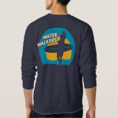 大人のスエットシャツ: 大きい背部ロゴの前部ポケット芸術 スウェットシャツ (裏面)