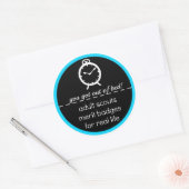 大人のスカウトのメリット得バッジ：ベッドから出た！ ラウンドシール (封筒)