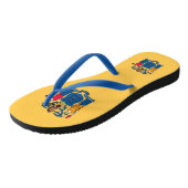 大人のスリムストラップとニュージャージー州旗，アメリカ ビーチサンダル (アングル)