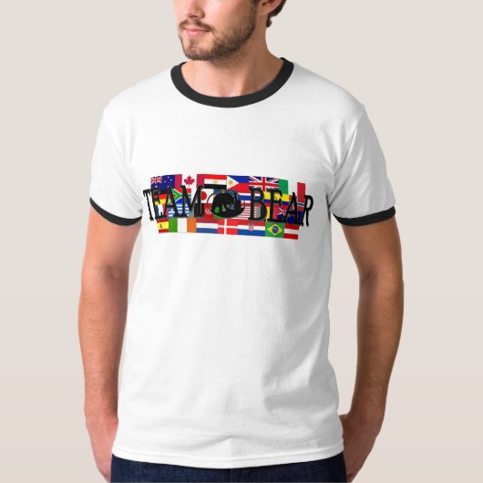 大人のチームくまの世界の信号器のTシャツ Tシャツ (正面)