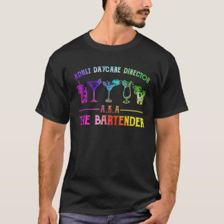 大人のデイケアディレクターアカザバーテンダー Tシャツ