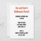 大人のハロウィンパーティーの時間だ、酒を飲もう 招待状 (裏面)