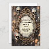 大人のハロウィンパーティー ヴィンテージゴシック招待状 シーズンカード (正面/裏面)