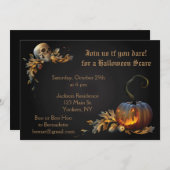 大人のハロウィンパーティー 招待状 (正面/裏面)