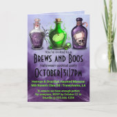 大人のハロウィンブルズとボースカクテルパーティー 招待状 (正面)