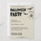 大人のハロウィーンヴィンテージ衣装パーティー 招待状 (正面)