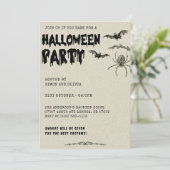 大人のハロウィーンヴィンテージ衣装パーティー 招待状 (スタンド正面)