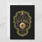 大人のハローウィンパーティ招待状 – 不気味 招待状 (正面)