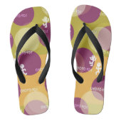 大人のフリップフロップ、幅広いストラップ ビーチサンダル (フットベッド)