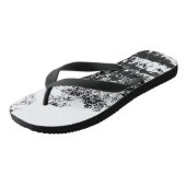 大人のフリップフロップ、幅広いストラップ ビーチサンダル (アングル)