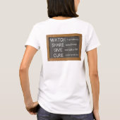 大人のプロジェクトの生きた#WhenIGrowUpのワイシャツ Tシャツ (裏面)