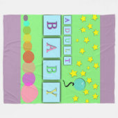 大人のベビー毛布ABの毛布によってすごいかわいい毛布 フリースブランケット (正面(横))