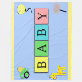 大人のベビー毛布ABDL総括的でかわいい毛布 フリースブランケット (正面)