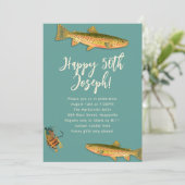 大人のマス釣りテーマのパーティー招待状 招待状 (スタンド正面)