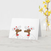 大人のムースのバレンタインカード カード (黄色い花)