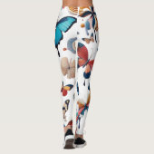 大人のレギンスデザイン – 蝶カラフル々 レギンス (裏面)