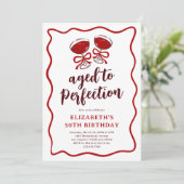 大人のワインが完成の誕生日パーティーへ 招待状 (スタンド正面)