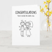 大人の仲間入りおめでとう面白い結婚式のカード カード (黄色い花)