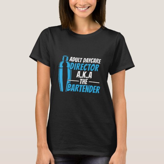 大人の保育園A K Aバーテンダー Tシャツ (正面)