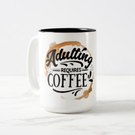 大人の嗜みにはコーヒーが必要 - コーヒーLOVE ツートーンマグカップ