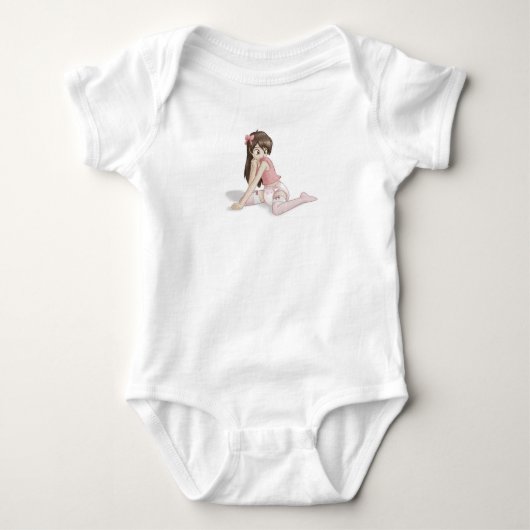 大人の女の赤ちゃん Tシャツ (正面)