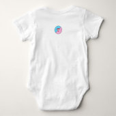 大人の女の赤ちゃん Tシャツ (裏面)