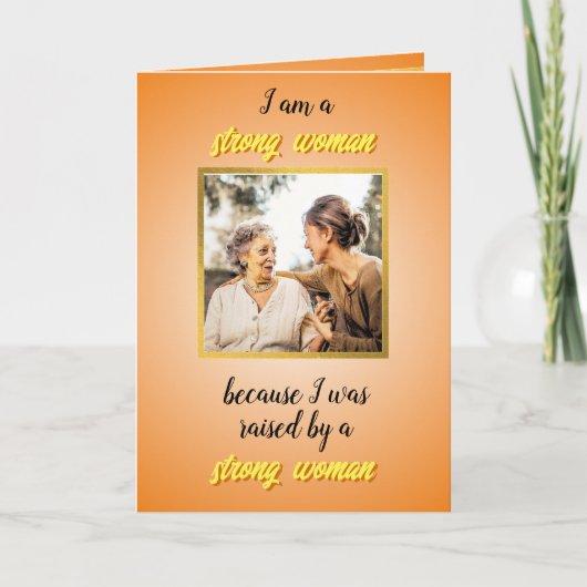 大人の娘から上級の母への母のデイカード カード (正面)