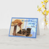 大人の子どもたち、母の日から カード (黄色い花)