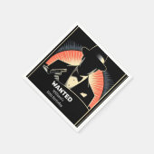 大人の子供から90年代の少年レトロマフィア10誕生日 スタンダードカクテルナプキン (角)