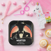 大人の子供から90年代の少年レトロマフィア10誕生日 ペーパープレート (パーティー)