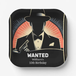 大人の子供から90年代の少年レトロマフィア10誕生日 ペーパープレート