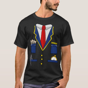 大人の子供たち鉄道ハロウィーン列車車線コンダクター費用 Tシャツ