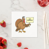 大人の感謝祭のユーモアTofurkeyジョーク スタンダードカクテルナプキン (インサイチュ)