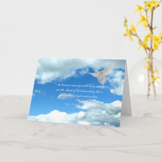 大人の洗礼カード カード (黄色い花)