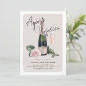 大人の洗練された誕生日パーティーのお誘い 招待状 (スタンド正面)