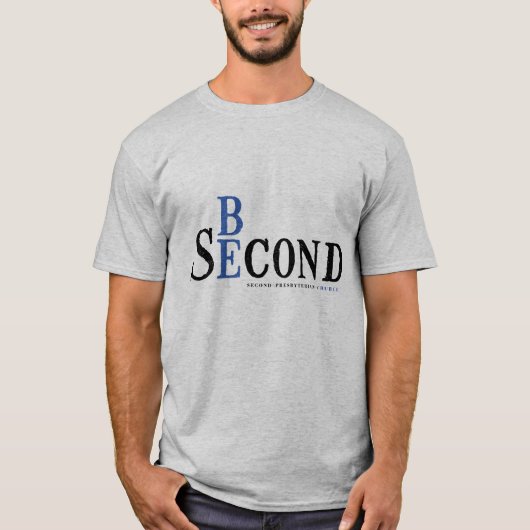 大人の灰色のワイシャツ Tシャツ (正面)