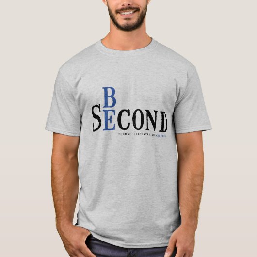 大人の灰色のワイシャツ Tシャツ (正面)