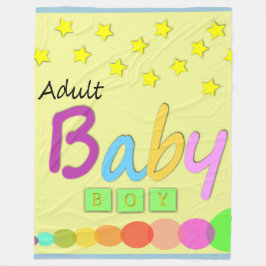 大人の男の赤ちゃん毛布か大人のベビーBlanket/ABDL フリースブランケット
