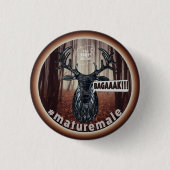 大人の男性 缶バッジ (正面)