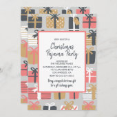 大人の眠りパーティの招待状かわいいプレゼント 招待状 (正面/裏面)