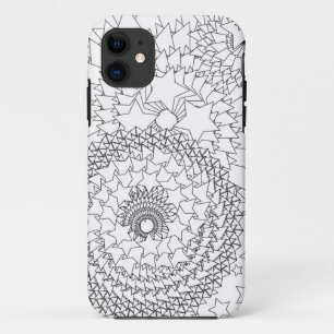 大人の着色の幾何学的設計 iPhone 11 ケース