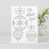 大人の着色クリスマスオーナメント シーズンカード (スタンド正面)