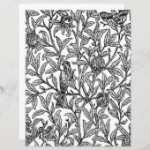 大人の着色ページ、モリス鳥&ザクロ (正面/裏面)