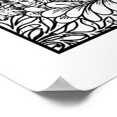 大人の着色ポスターWilliam Morris Chryk ポスター (角)