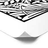 大人の着色ポスターWilliam Morris Larkspur ポスター (角)