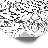 大人の着色 – 「ストロングが新しい。 やる気を起こさせる ポスター (角)